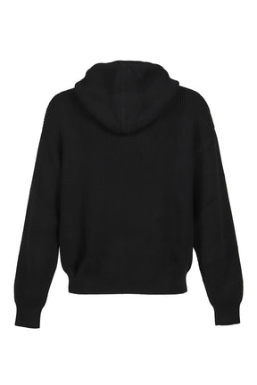 Pocket Hooded Sweater / Black