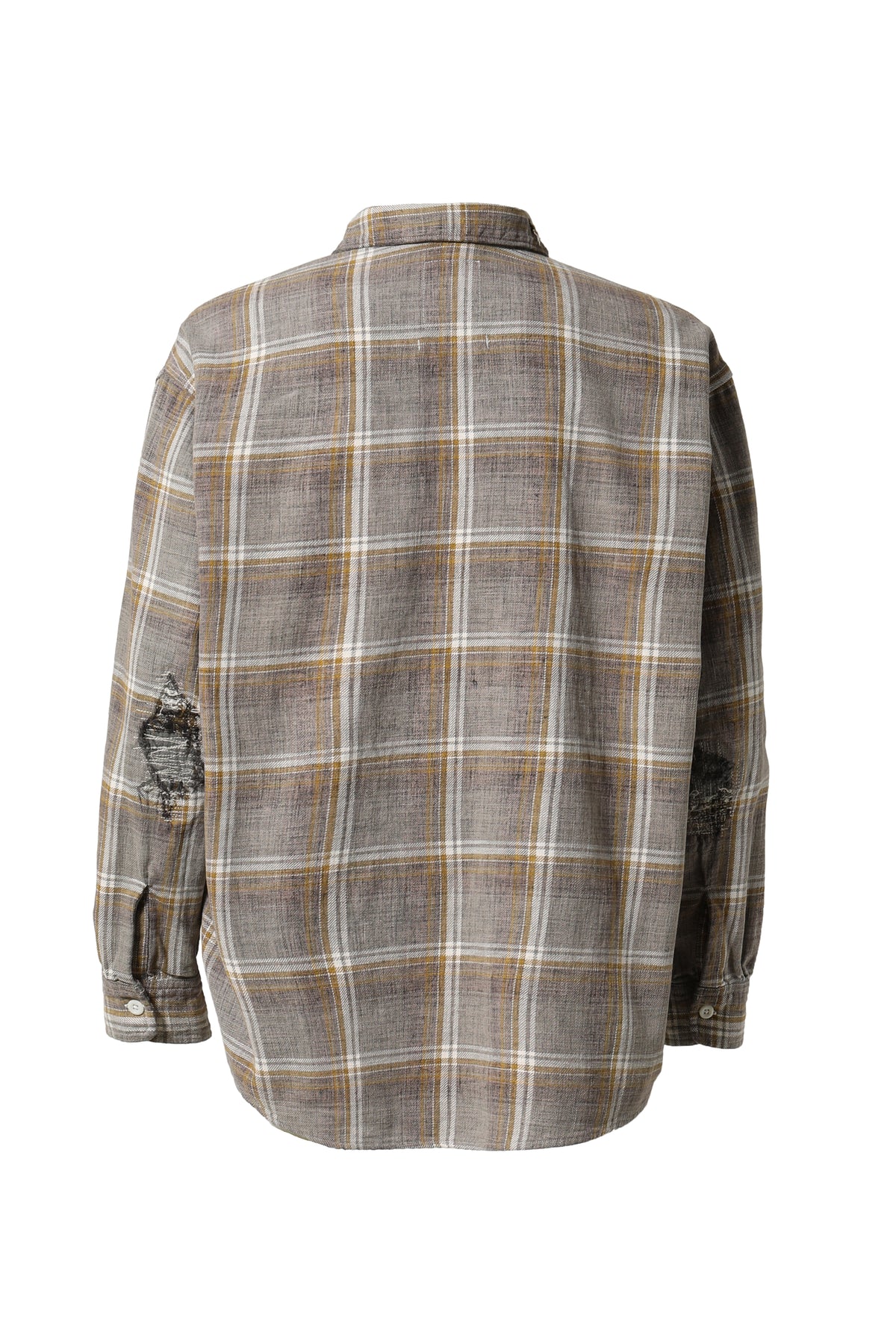 REPAIR AGEING FLANNEL SHIRTS (EXCLUSIVE) / BLK CHECK