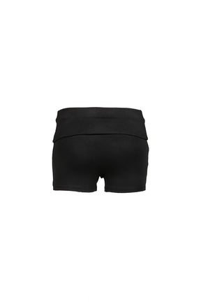 DISTRESSED PRINT DRAWSTRING ATHLETIC SHORTS / BLK