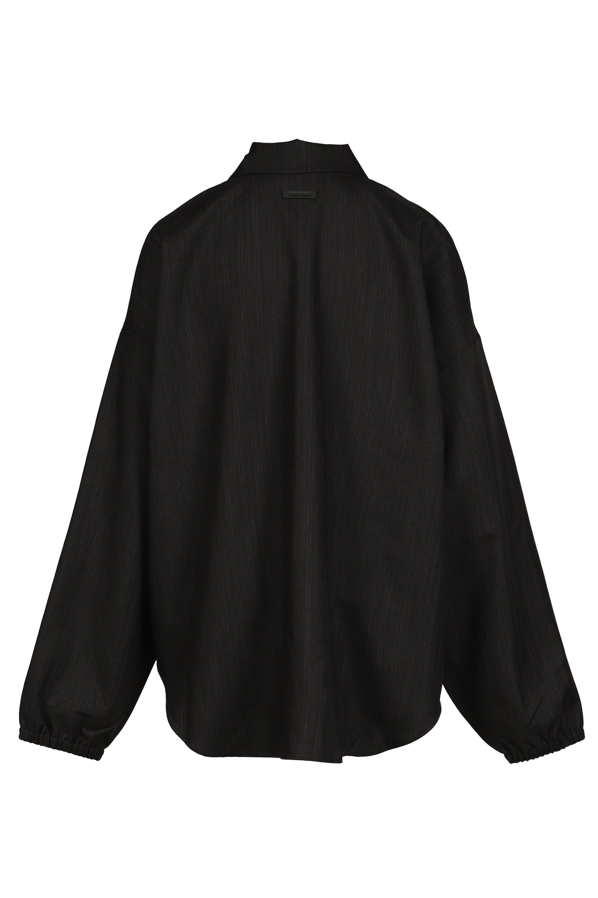 ELASTIC CUFF SHIRT / BLK STRIPED