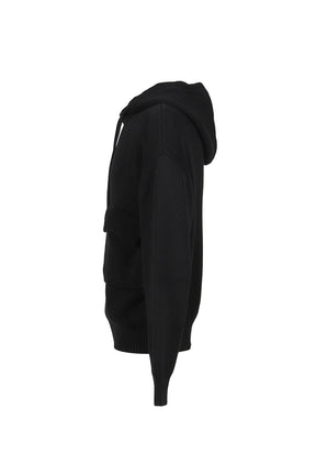 Pocket Hooded Sweater / Black