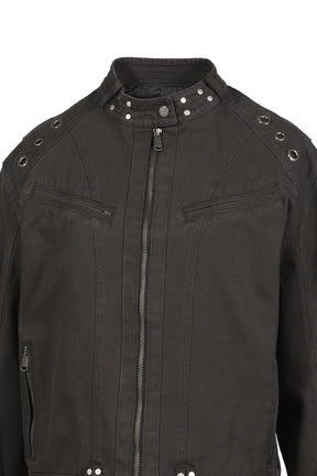 LEWIS RIDER EYELET JACKET / CHA 