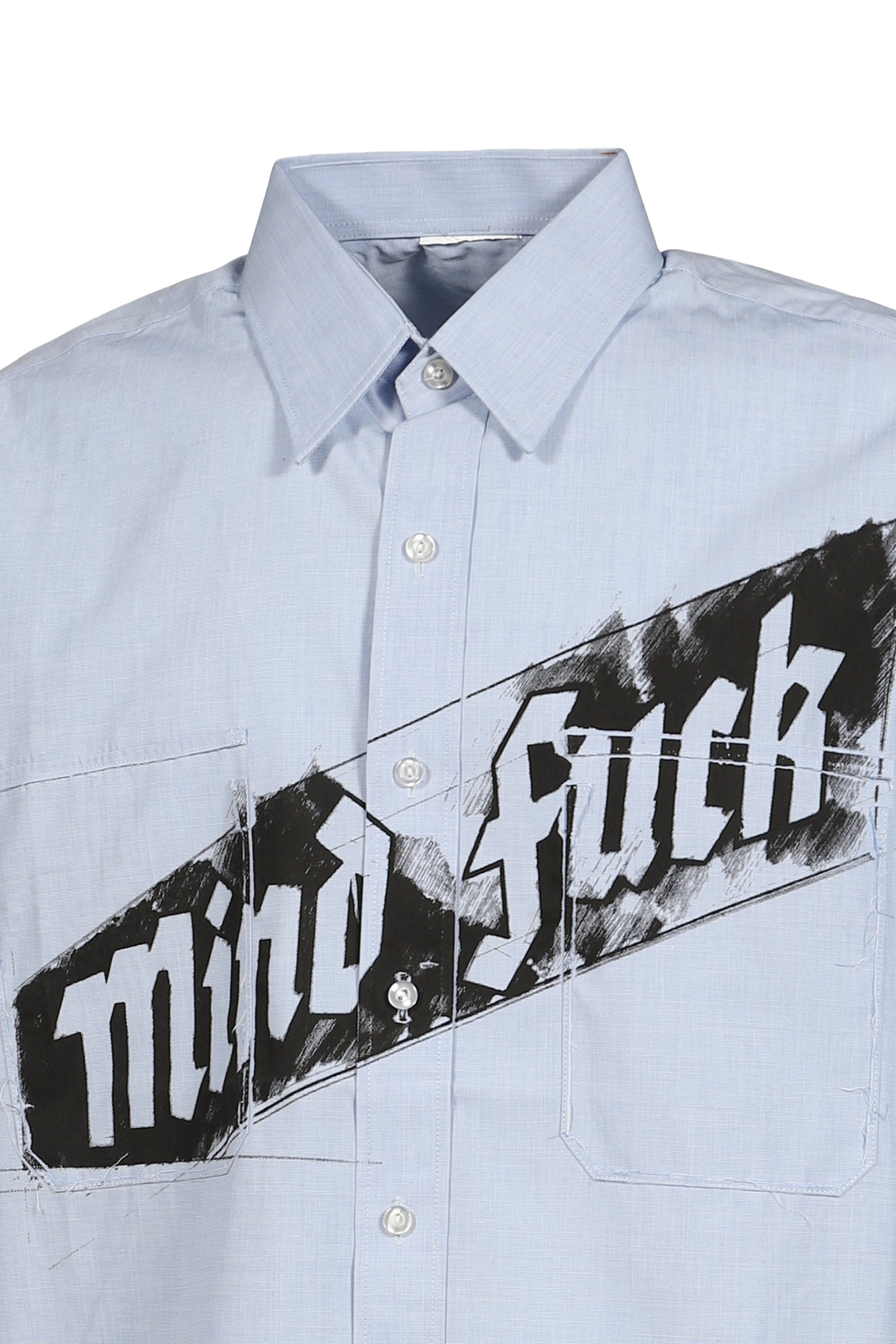 MINDFUCK MILITARY SHIRT / LIGHT BLU