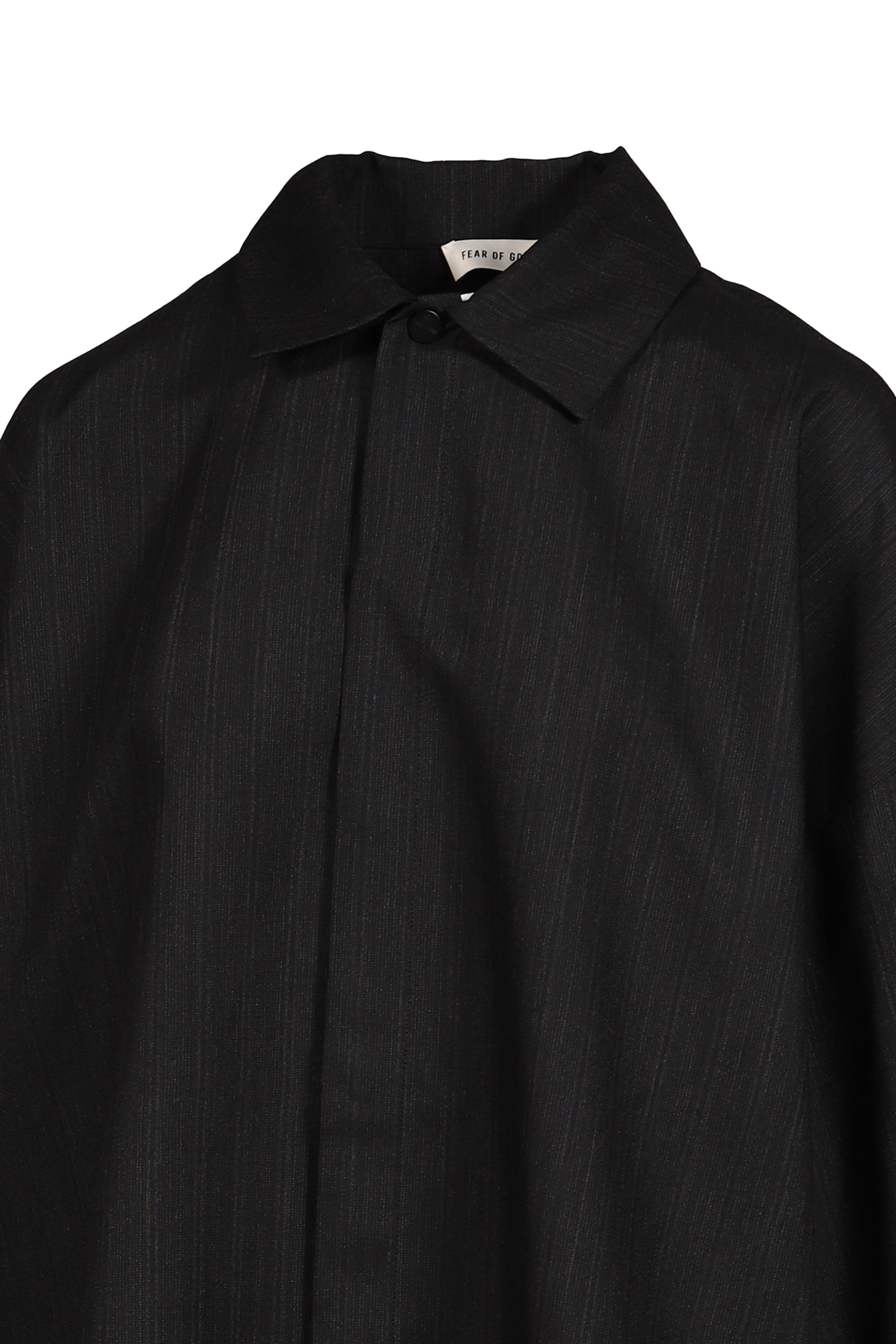 ELASTIC CUFF SHIRT / BLK STRIPED