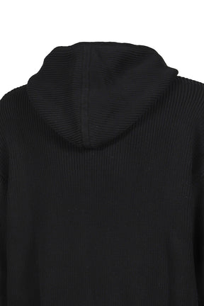 Pocket Hooded Sweater / Black