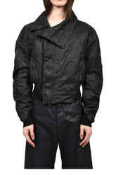 COATED CLOTH BLOUSON / BLK