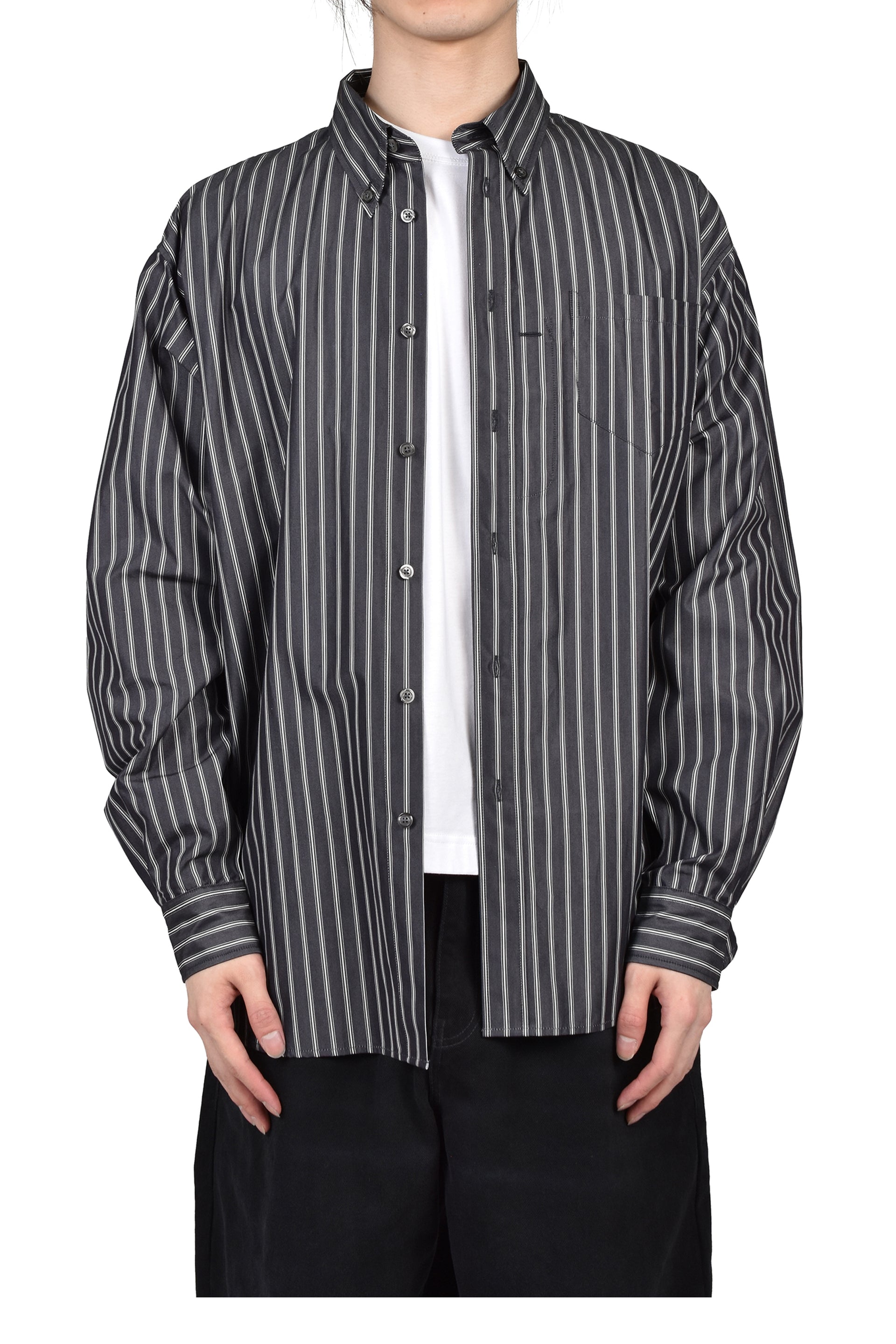 VETERANO SHIRT / BLK/WHT STRIPE