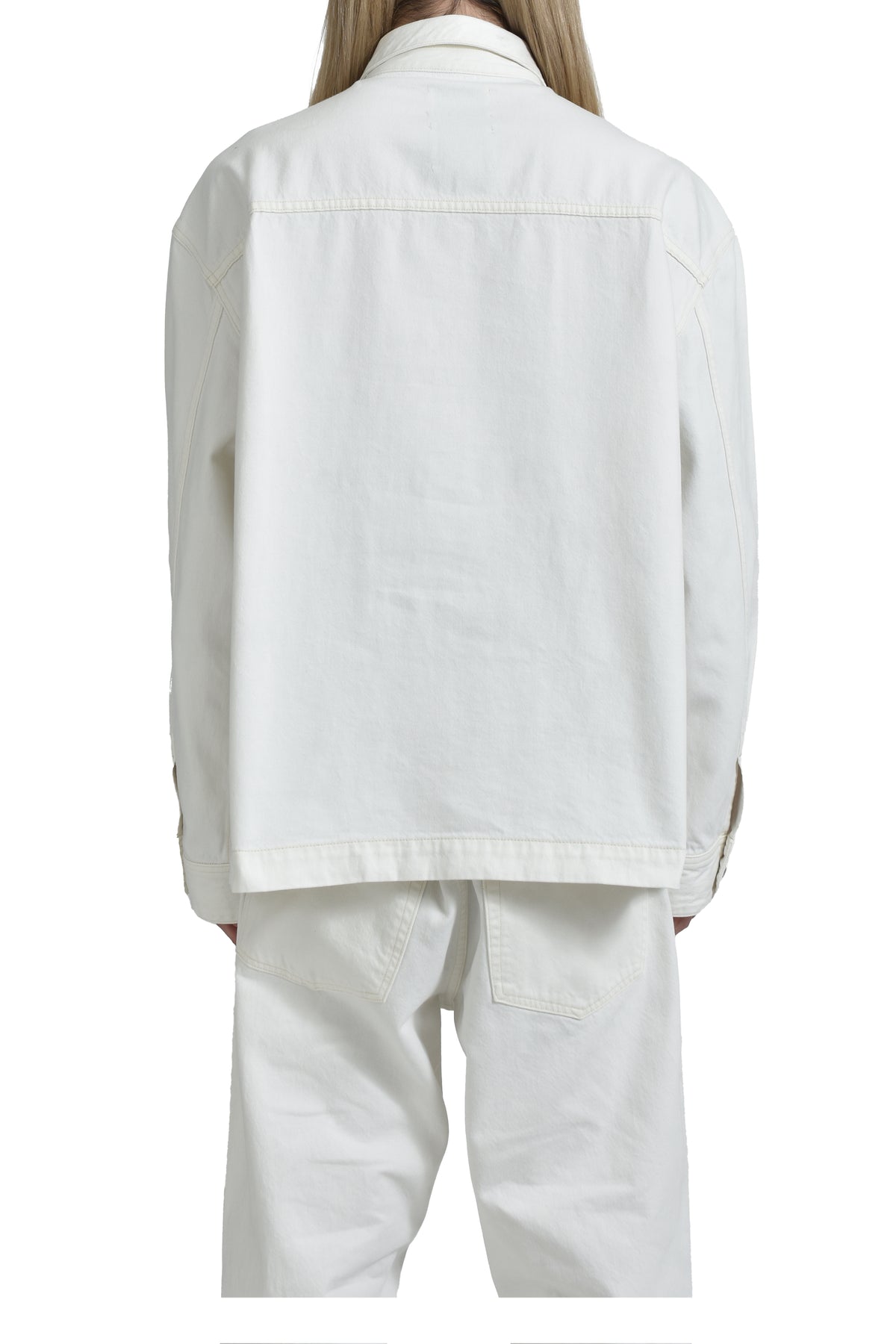 ERVING SHIRT JACKET IN CHALK WHITE / CHALK WHT