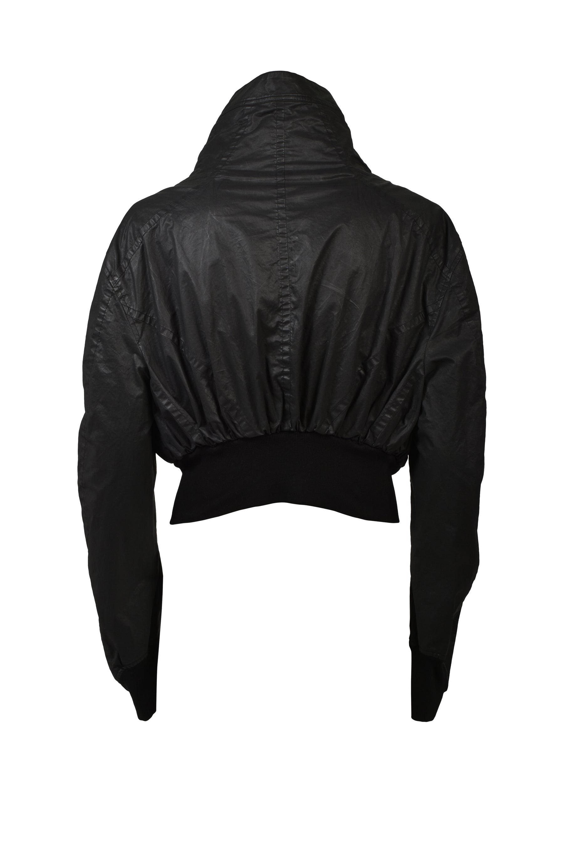 COATED CLOTH BLOUSON / BLK