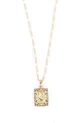 SQUARE PIGEON NECKLESS / GOLD