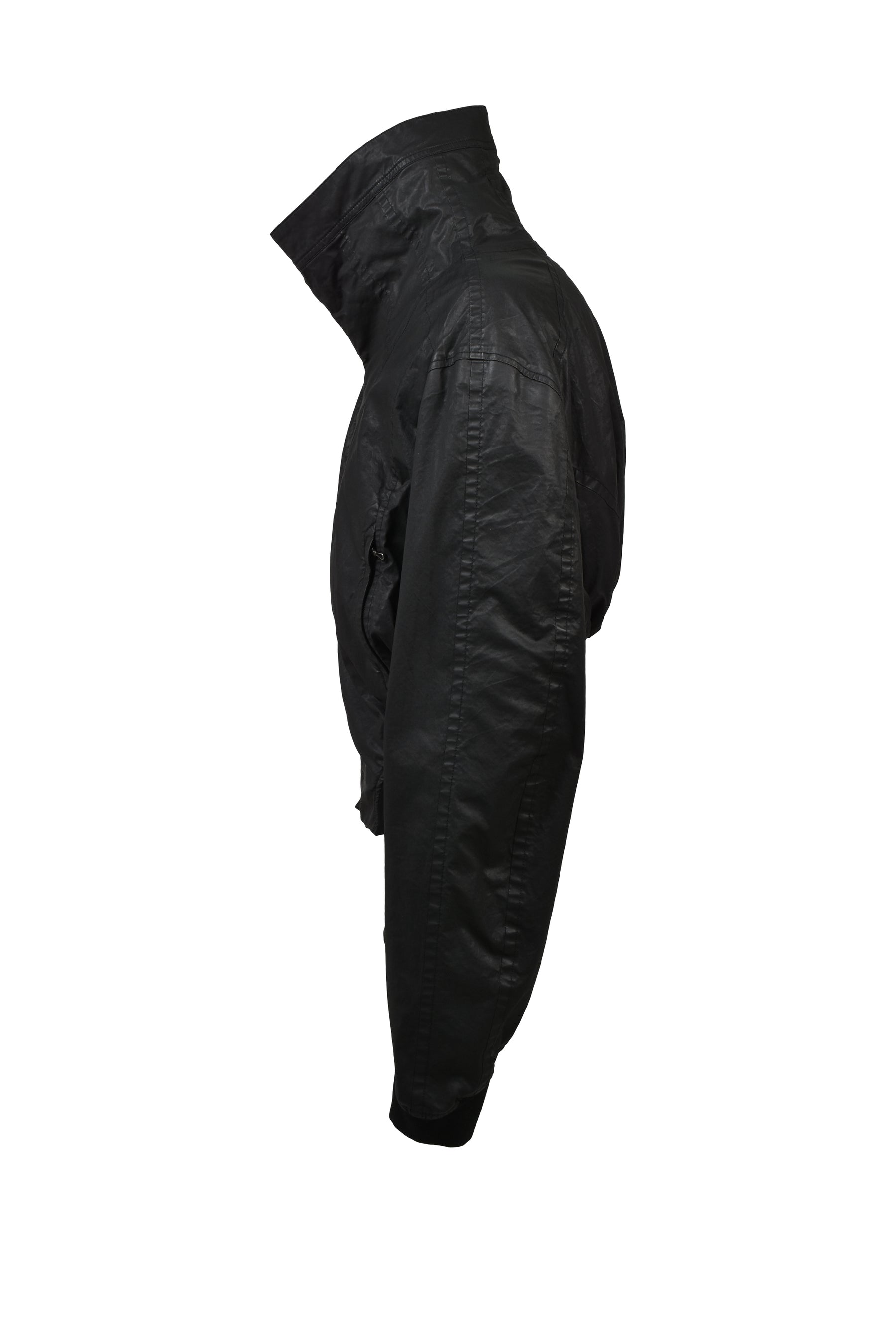 COATED CLOTH BLOUSON / BLK
