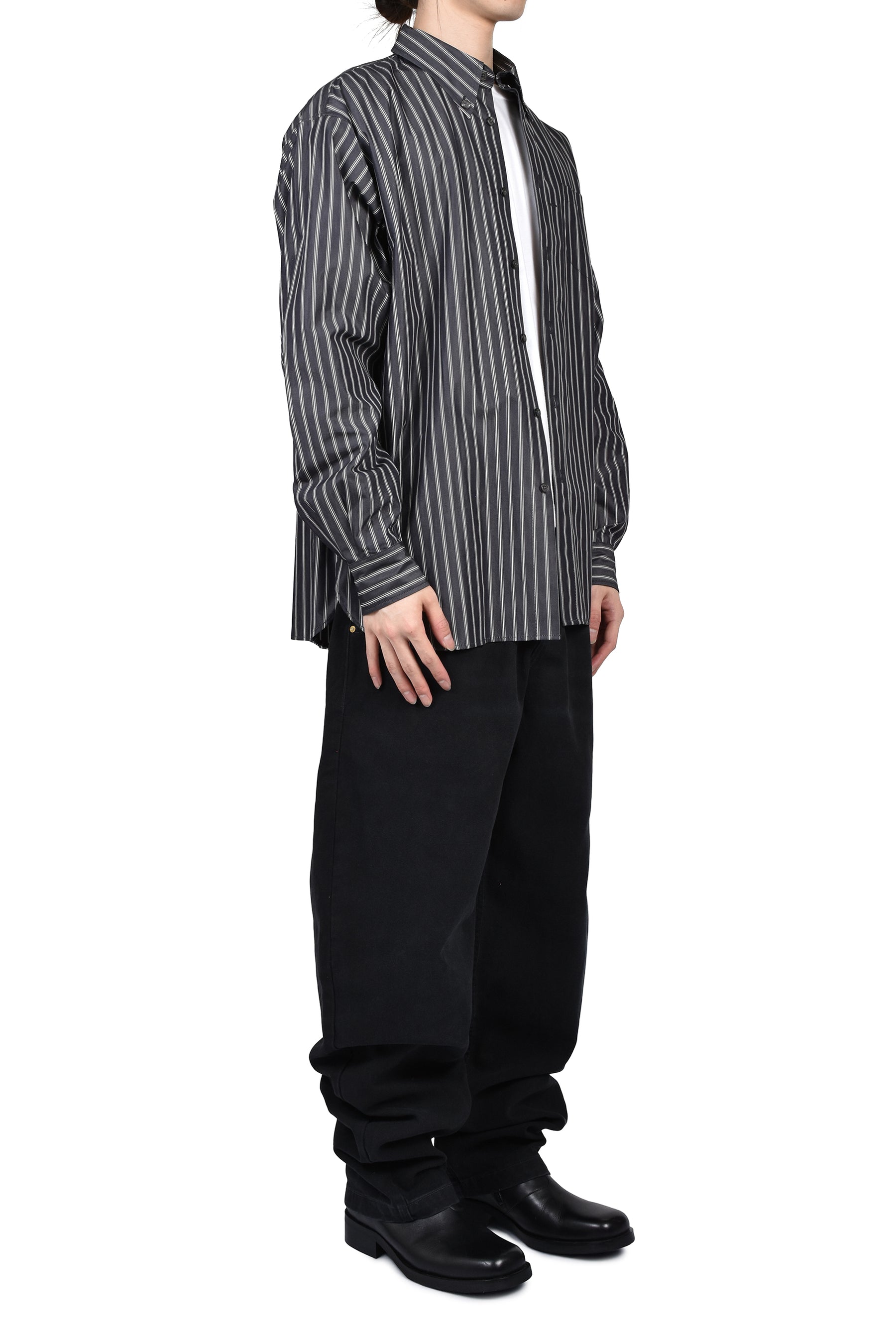 VETERANO SHIRT / BLK/WHT STRIPE