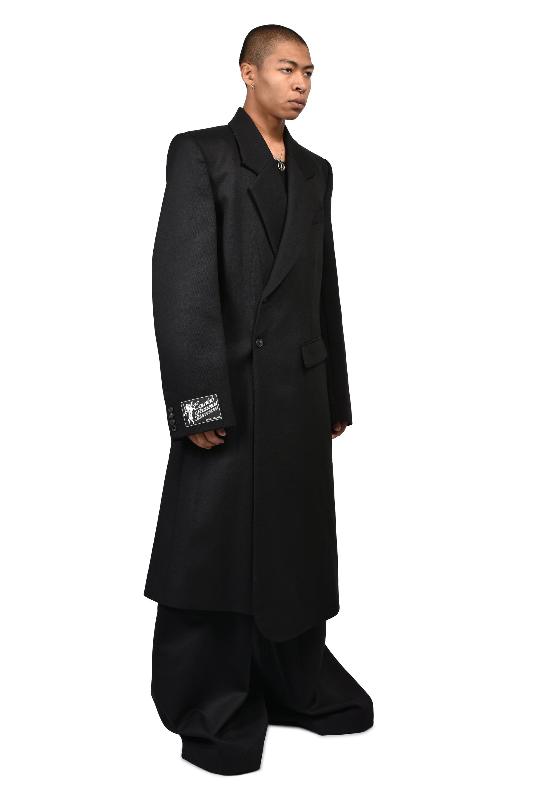 OVERSIZED TAILORED COAT / BLK