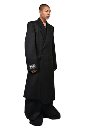 OVERSIZED TAILORED COAT / BLK