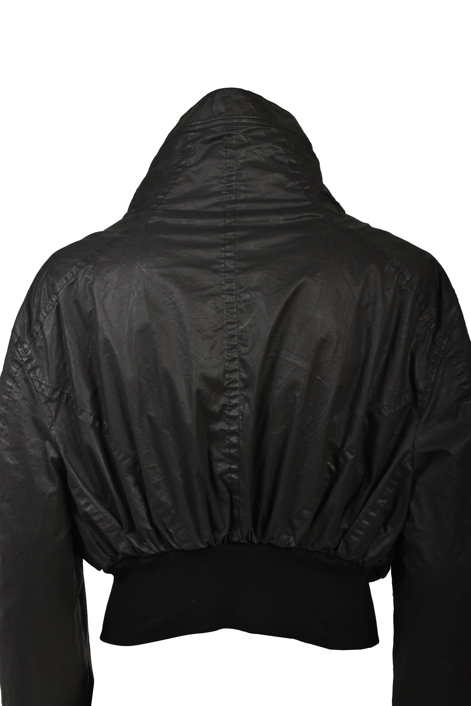 COATED CLOTH BLOUSON / BLK