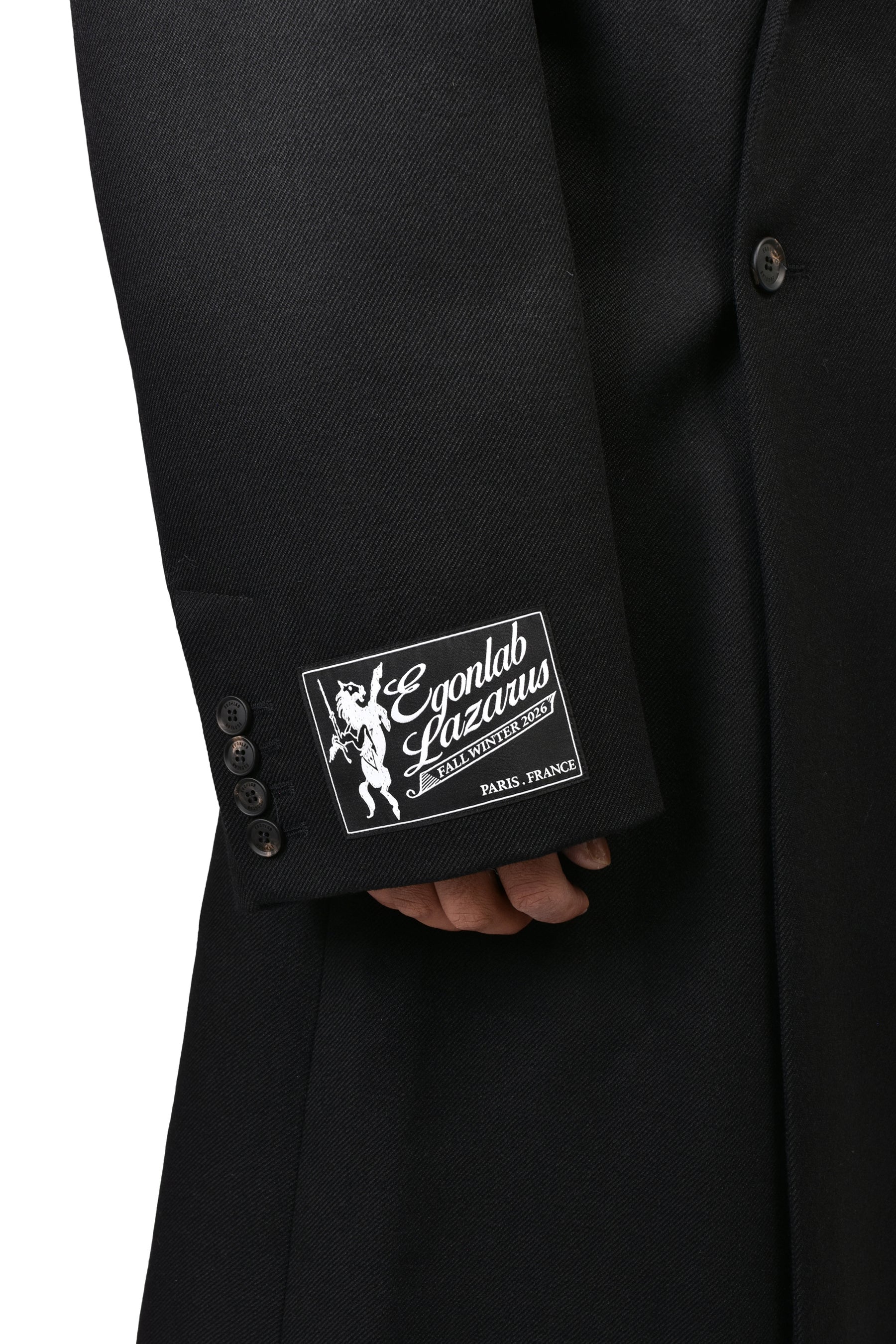 OVERSIZED TAILORED COAT / BLK