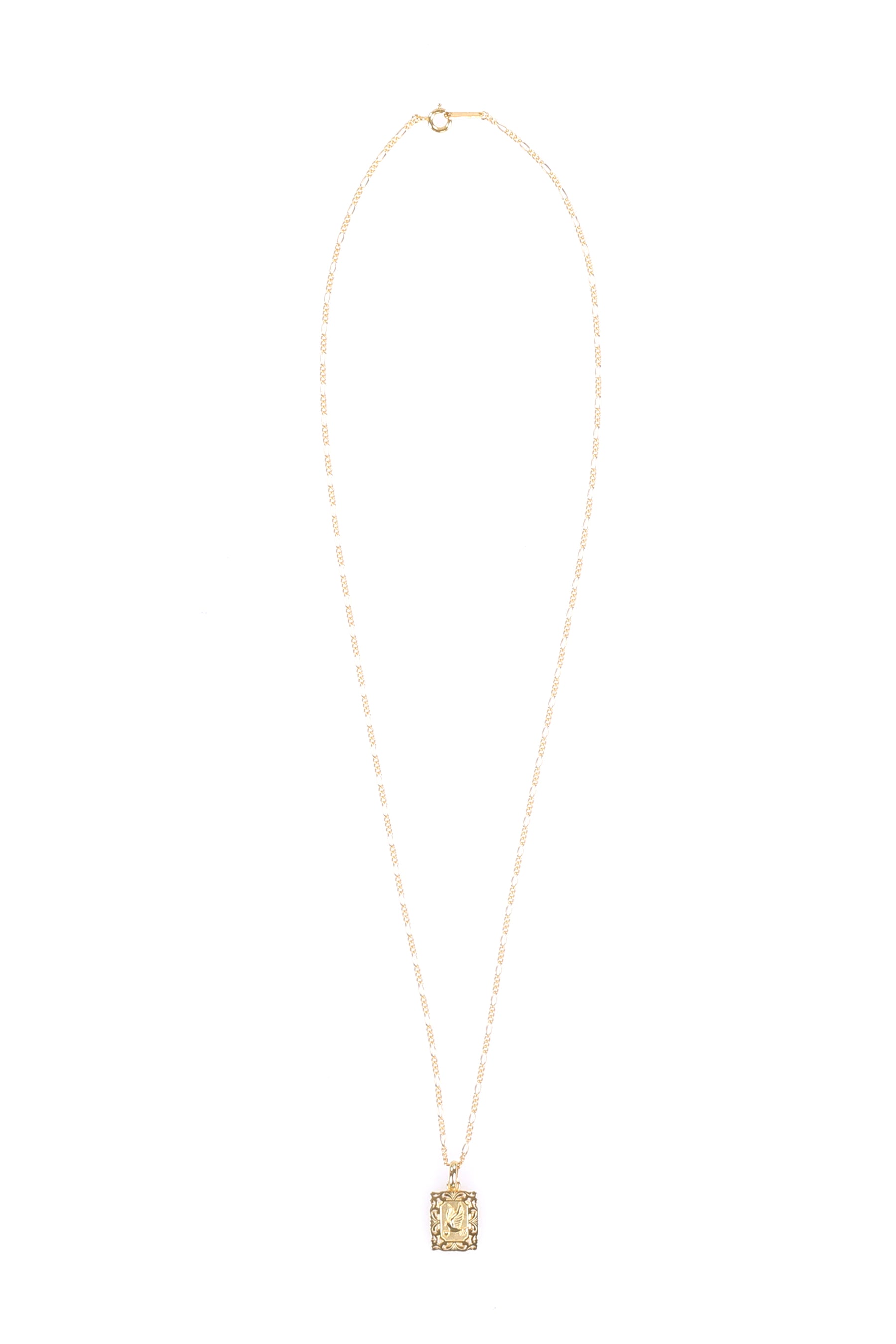 SQUARE PIGEON NECKLESS / GOLD