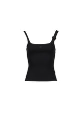 BUCKLE 90'S RIB TANK TOP / BLK