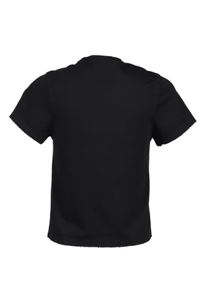 CROPPED T-SHIRT / BLK