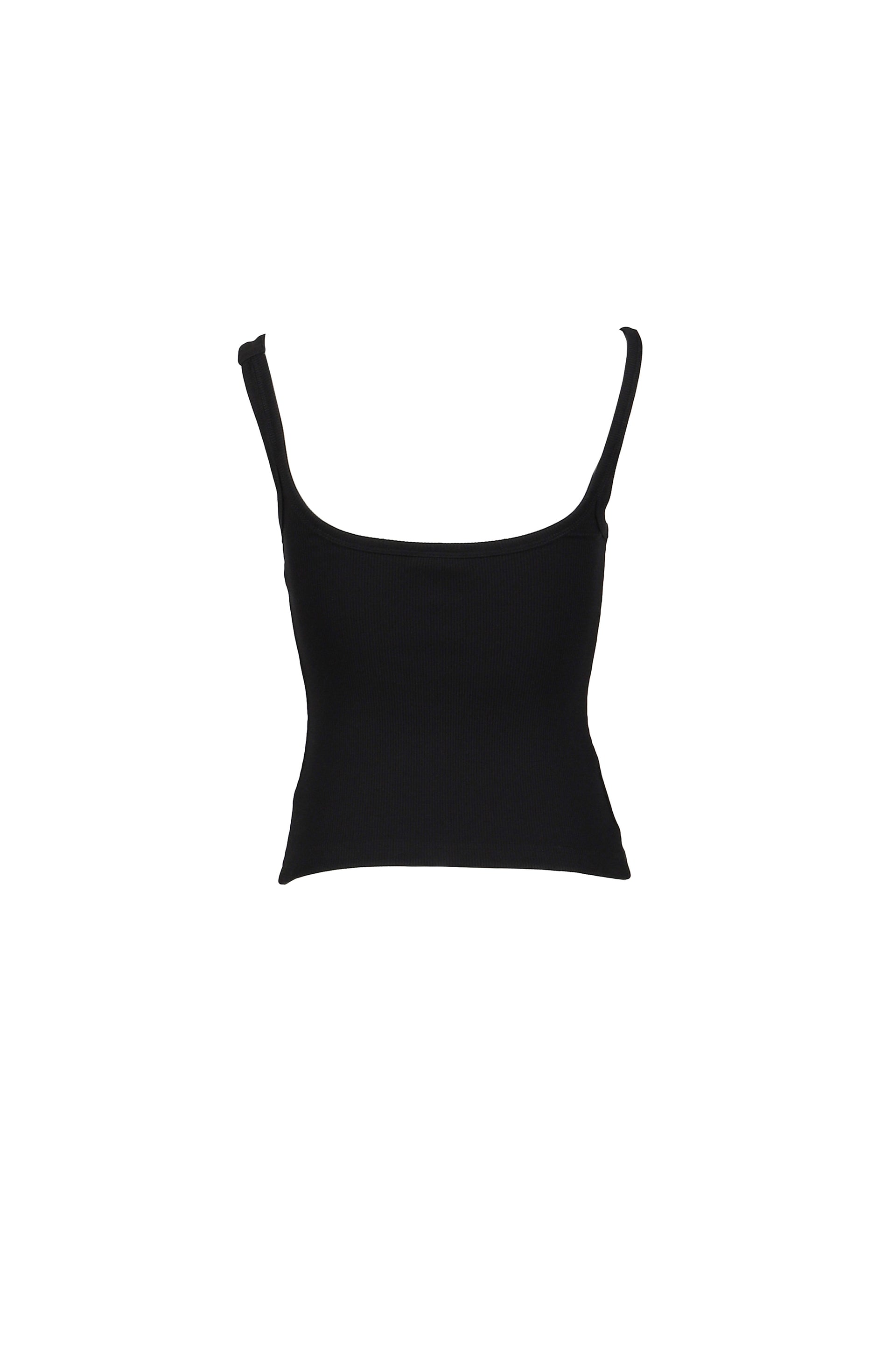 BUCKLE 90'S RIB TANK TOP / BLK