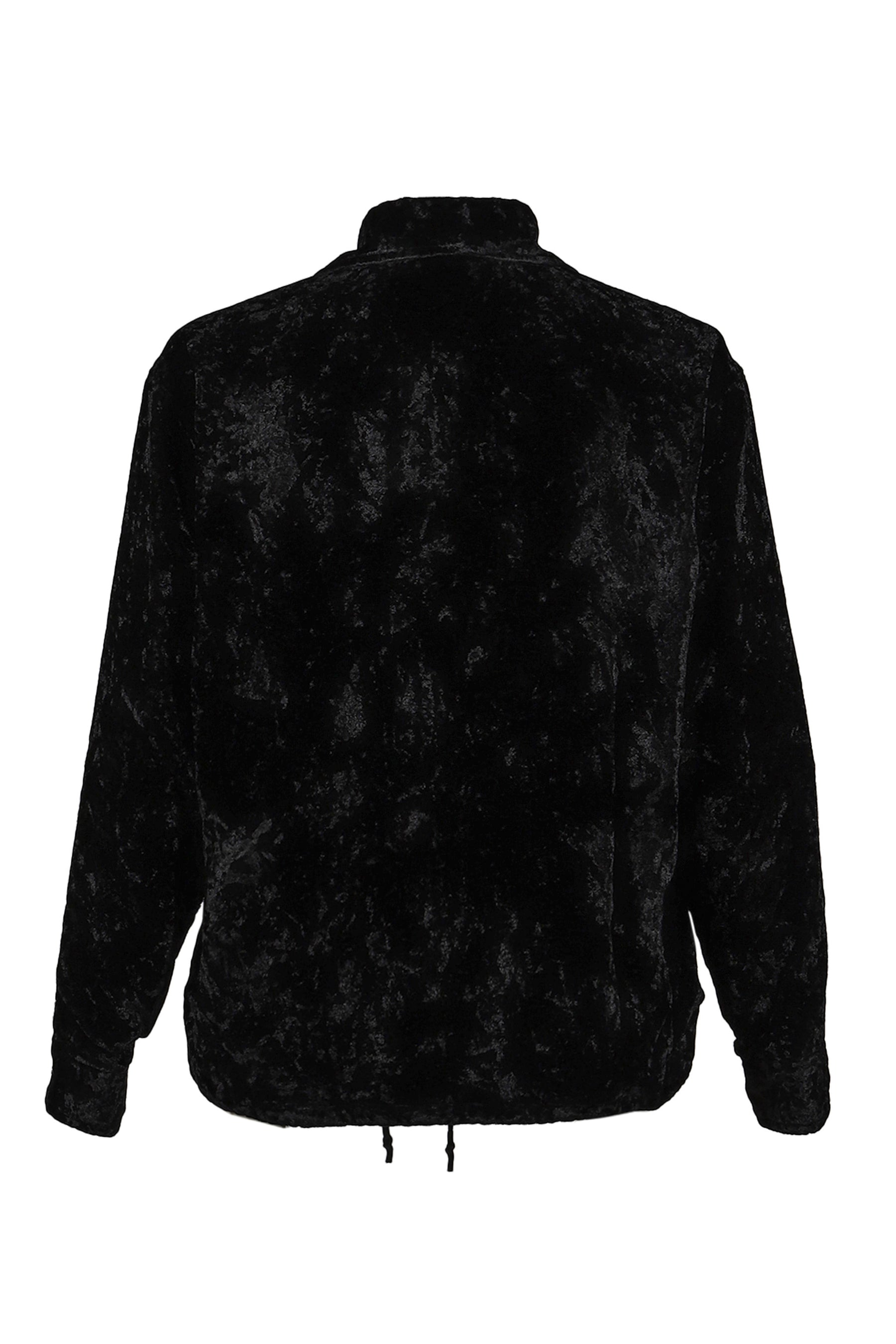 CRUSH VELVET BLOUSON / BLACK 