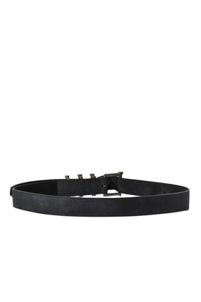 925. SILVER BOX NAIL BELT / BLK