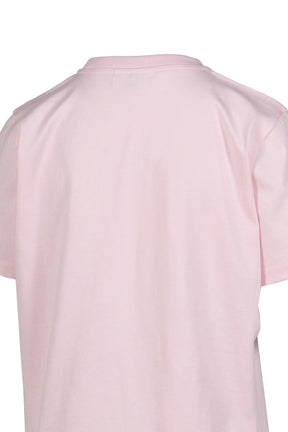 BASIC COTTON JERSEY T-SHIRT / CHALK PNK