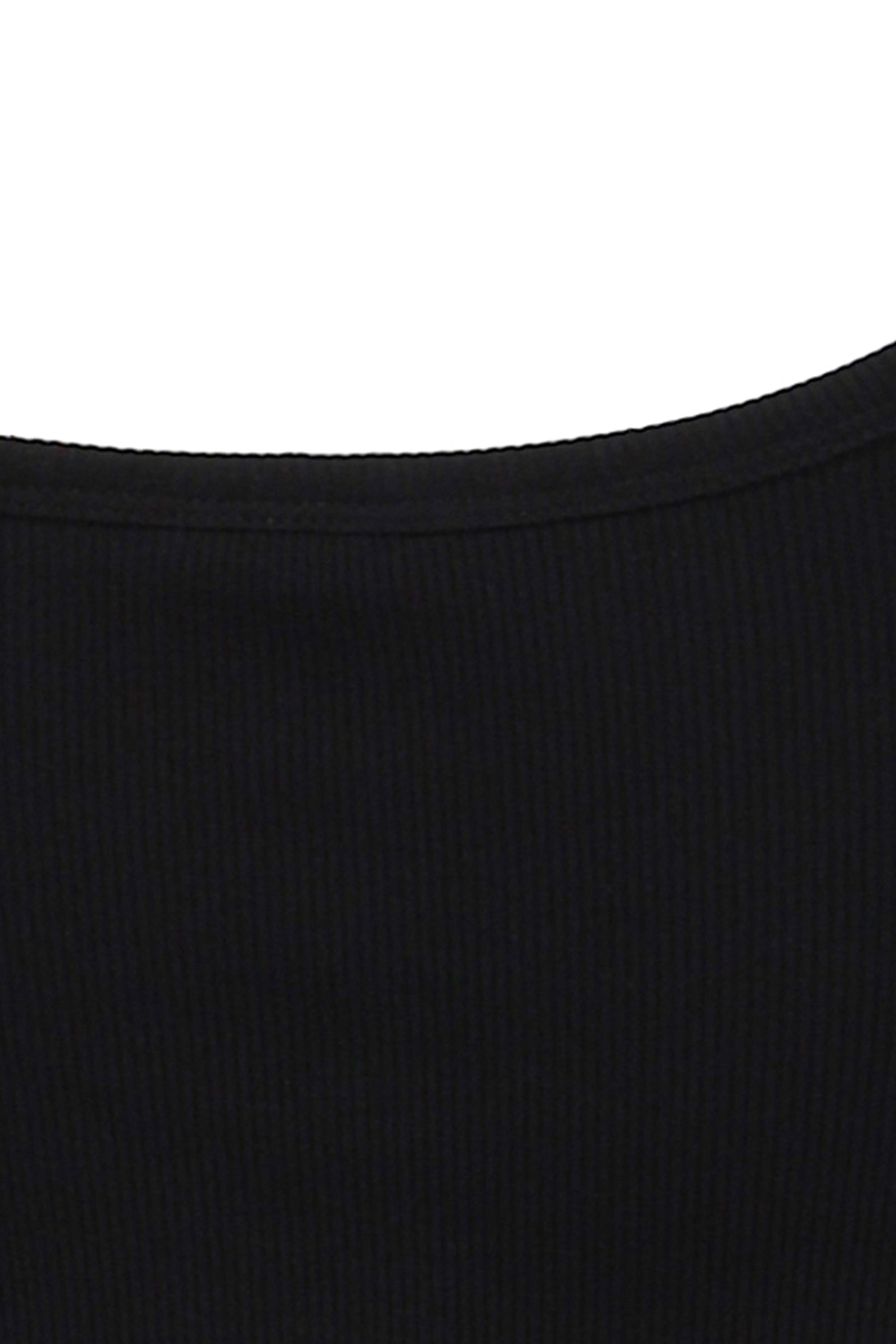 BUCKLE 90'S RIB TANK TOP / BLK