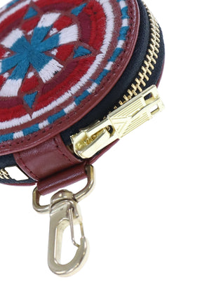 SHOULDER CIRCLE COIN CASE / RED