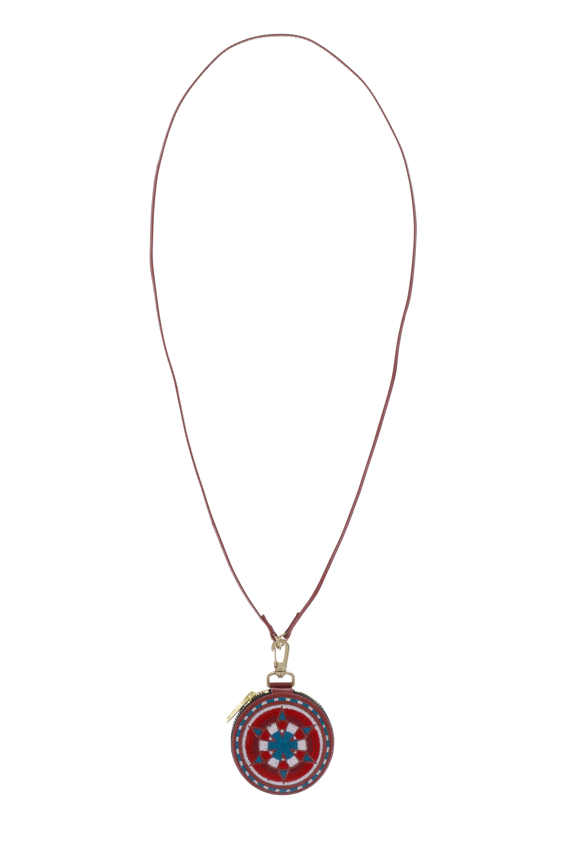 SHOULDER CIRCLE COIN CASE / RED