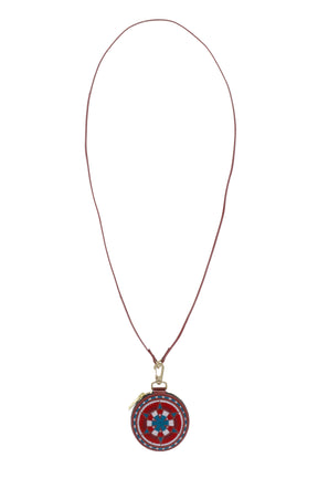 SHOULDER CIRCLE COIN CASE / RED