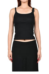 BUCKLE 90'S RIB TANK TOP / BLK