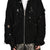 TC DESTROYED KNIT ZIP-UP HOODIE / BLK