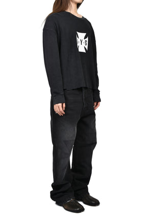 DESTROYER CROSS WAFFLE LS / VINTAGE BLK