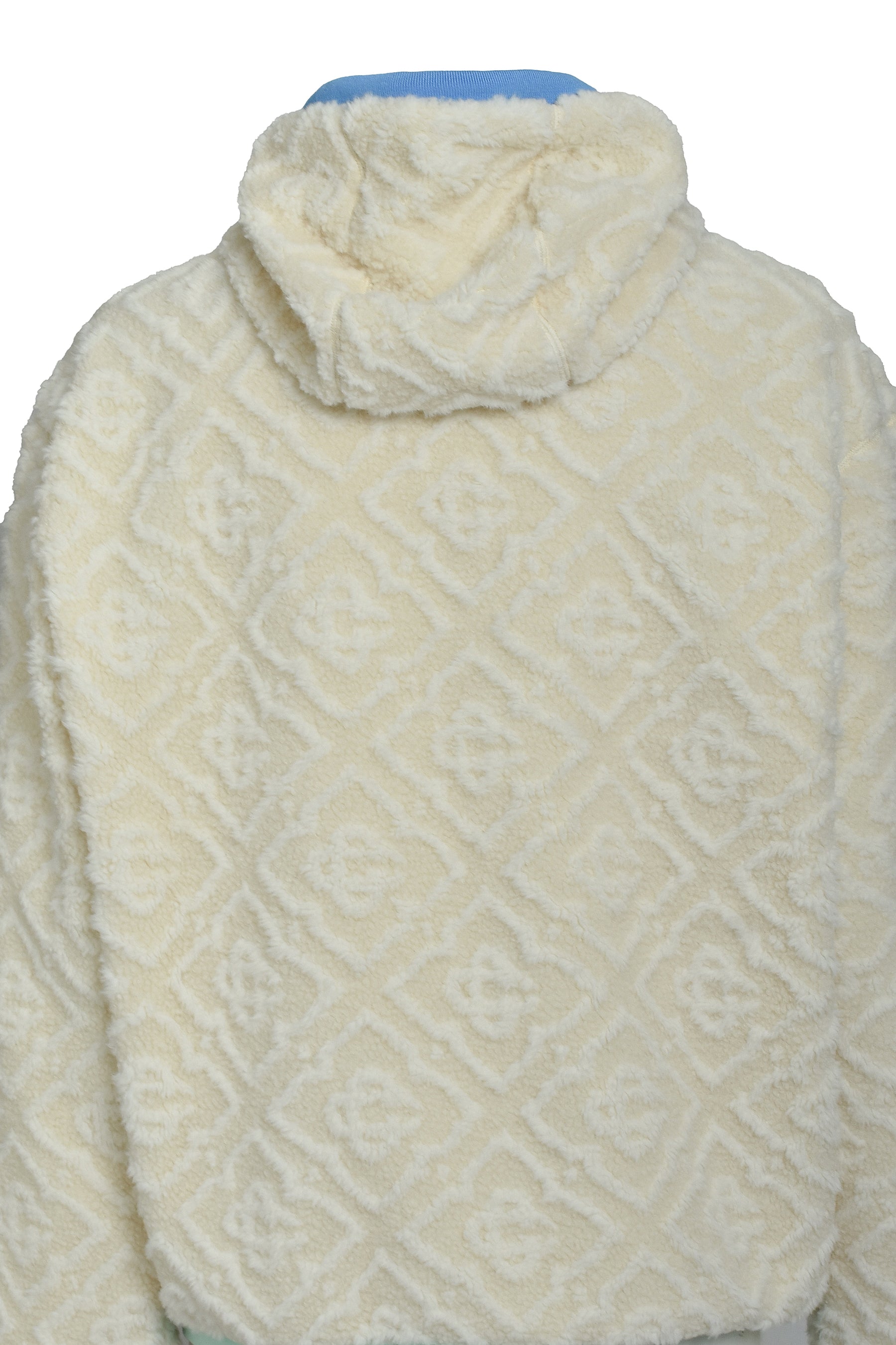 MENS MONOGRAM FLEECE JACKET / O.WHT