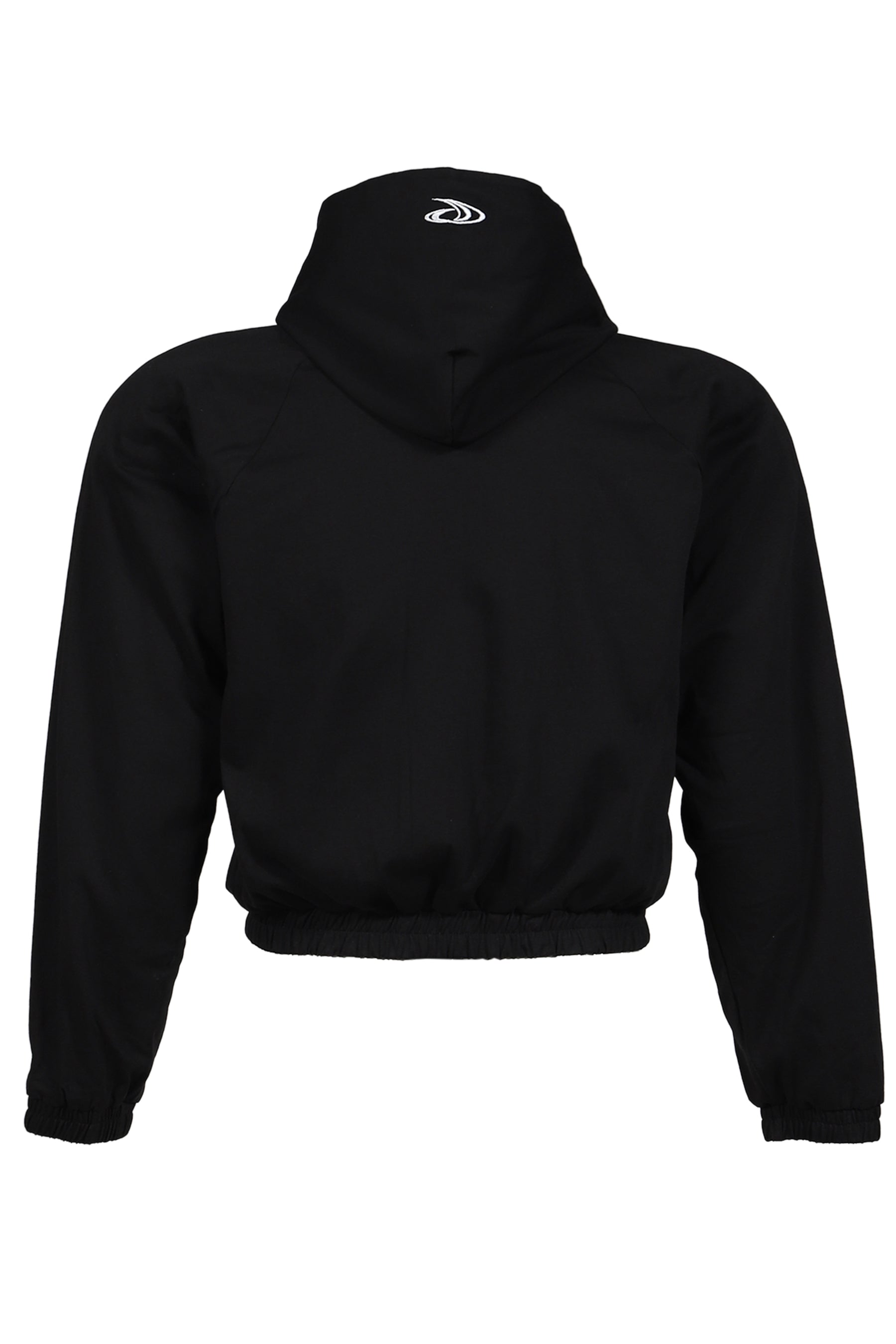 ATHELEISURE COTTON ZIP HOODIE / BLK