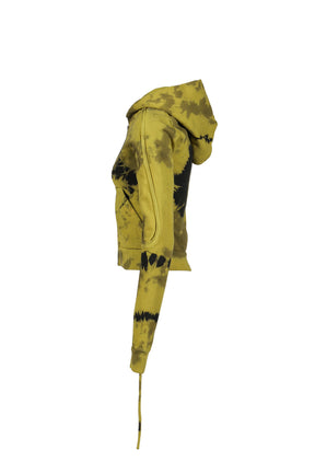 SUTURED ZIP HOODIE / TIE DYE MULTI