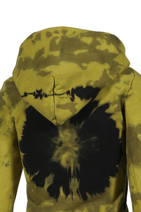 SUTURED ZIP HOODIE / TIE DYE MULTI