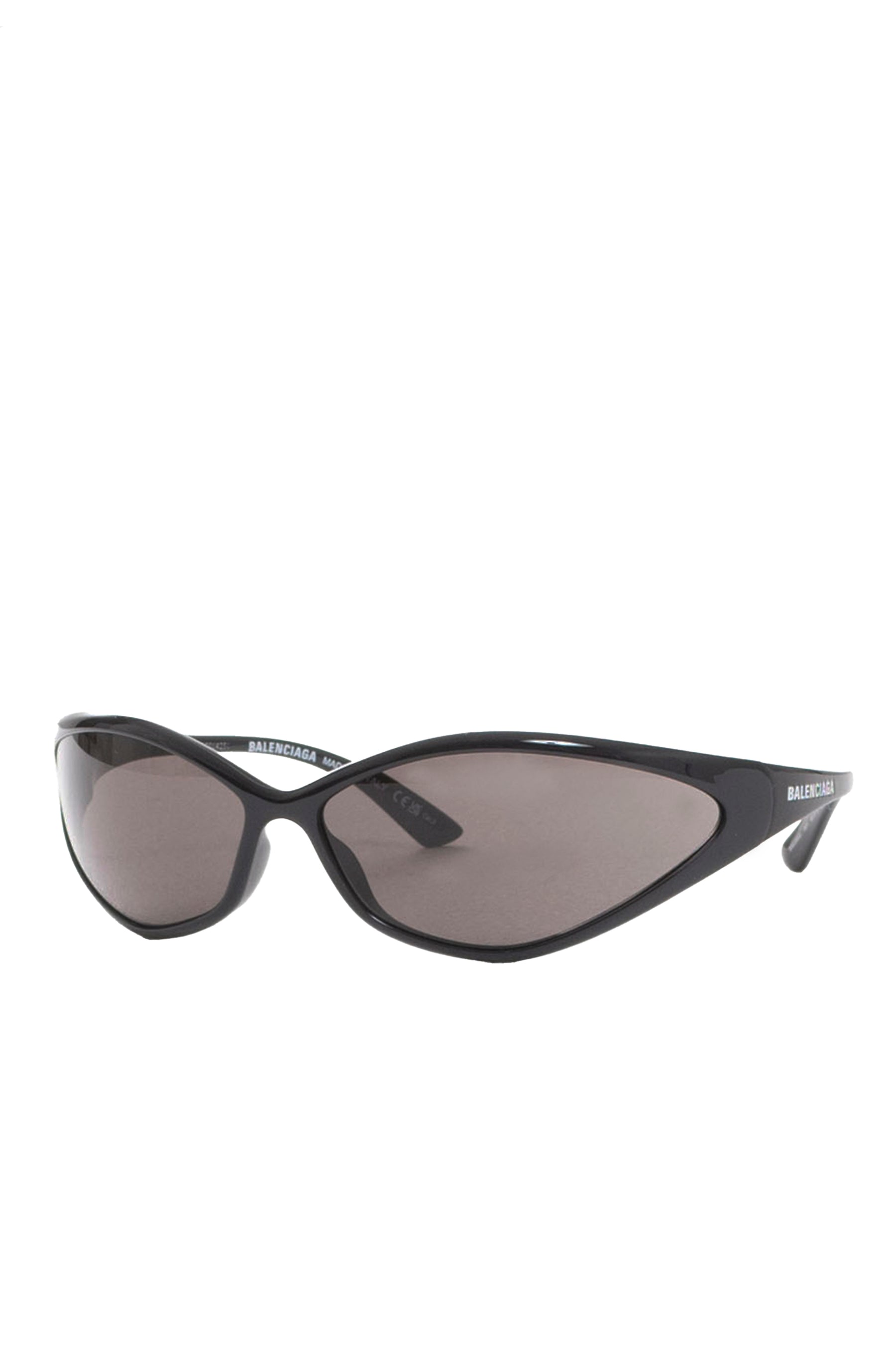 BB Monogram Oval Sunglasses in Black - Balenciaga