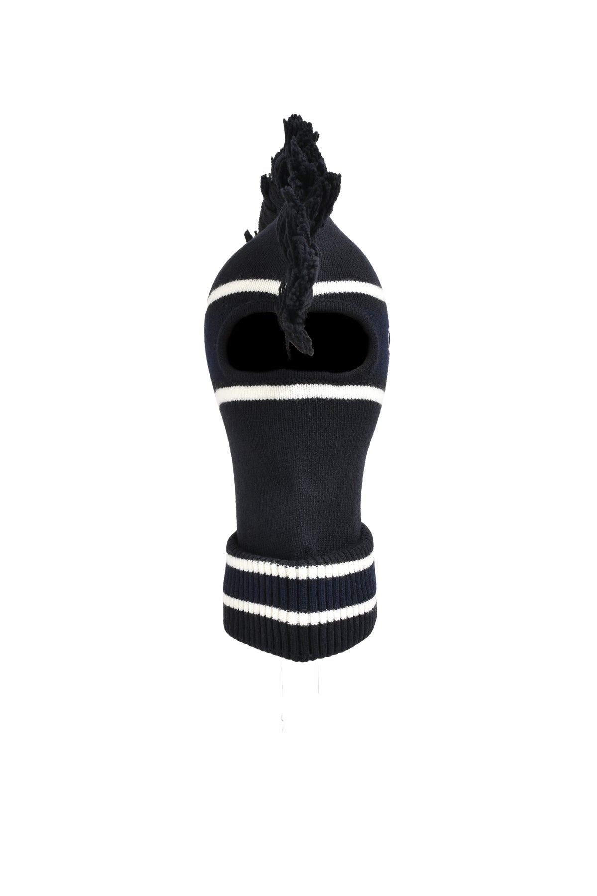 FRINGE KNIT BALACLAVA / BLK