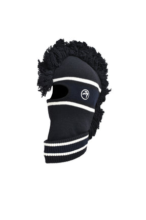 FRINGE KNIT BALACLAVA / BLK