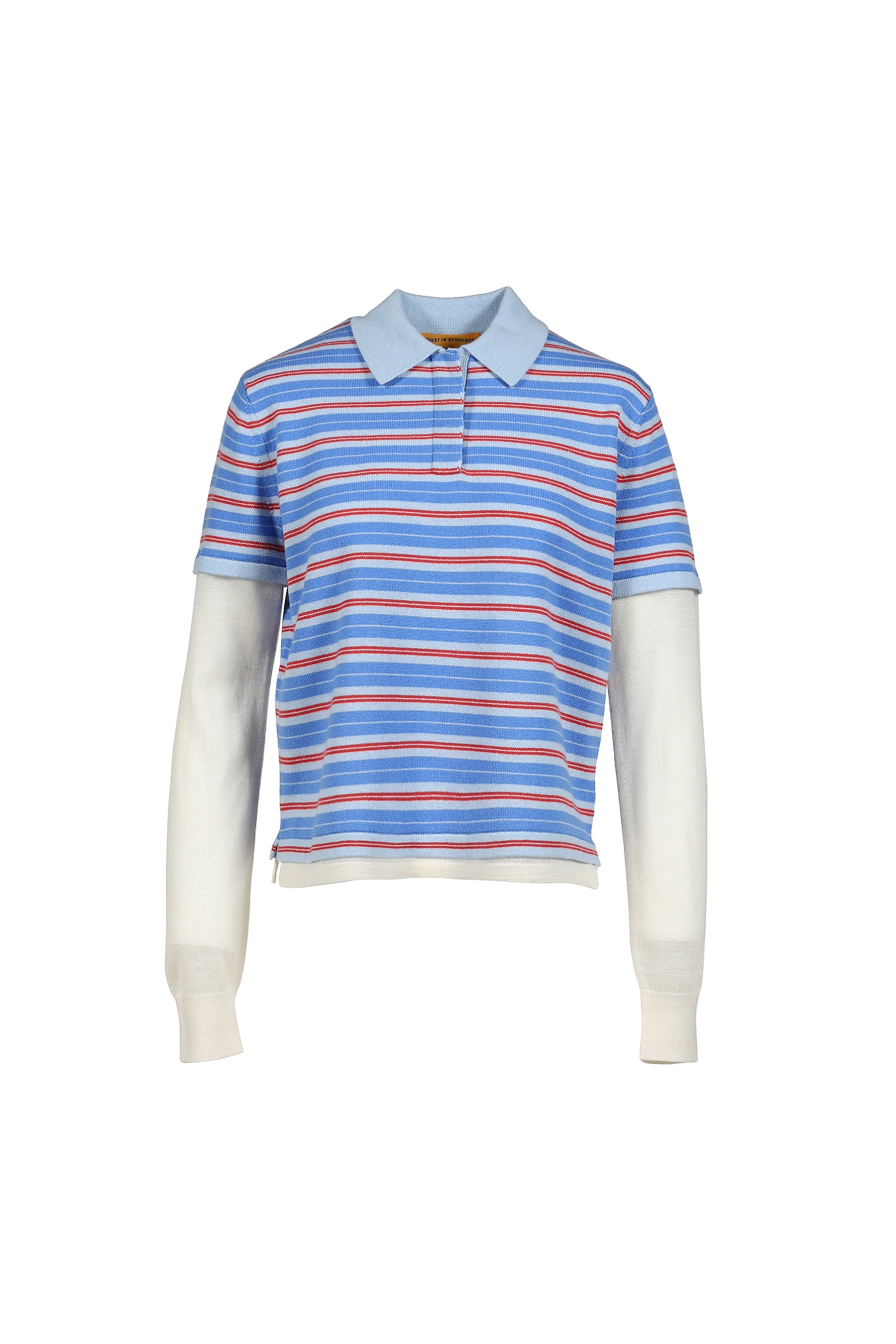 LAYERED STRIPE RUGBY / BLUE/PINK