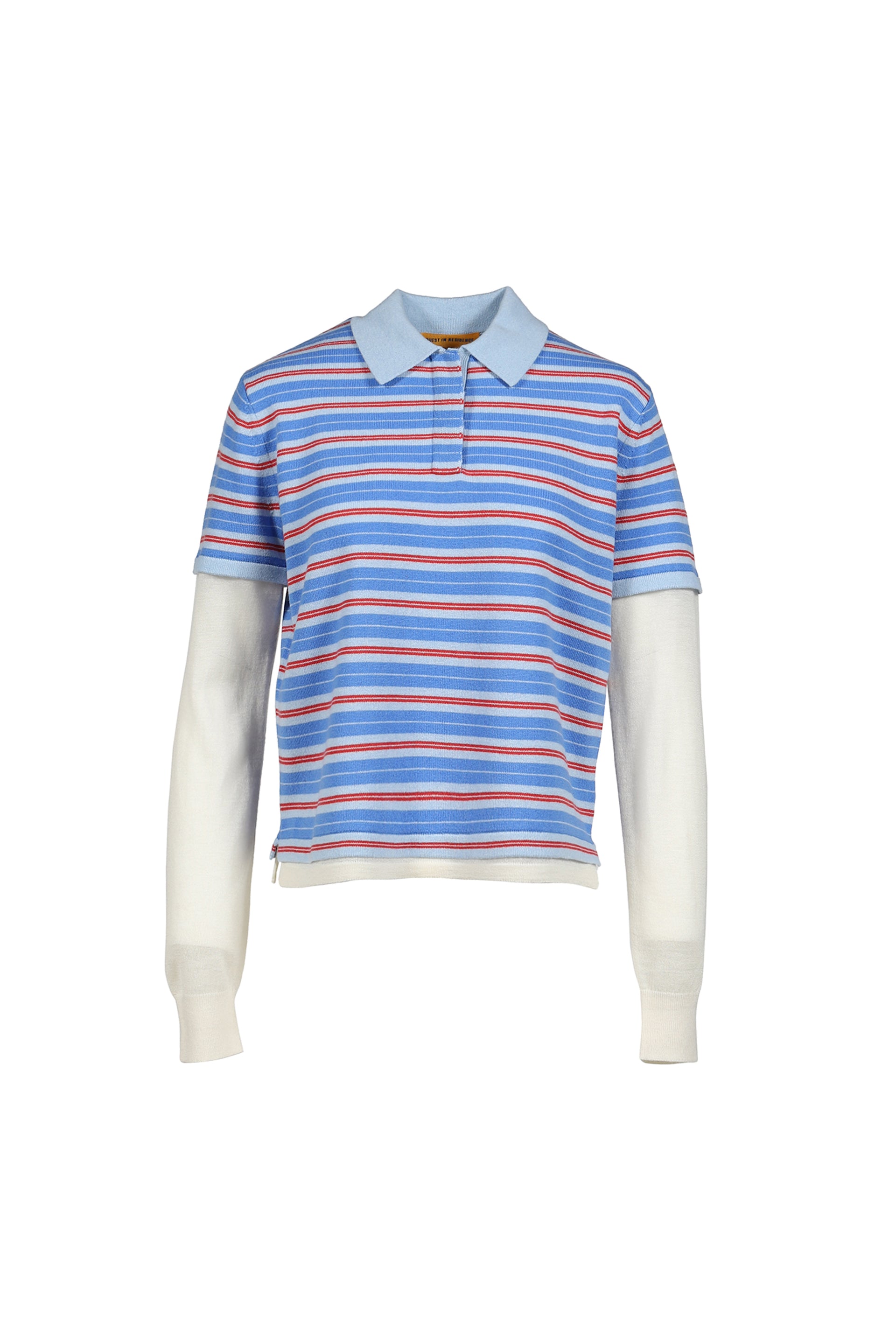 LAYERED STRIPE RUGBY / BLUE/PINK
