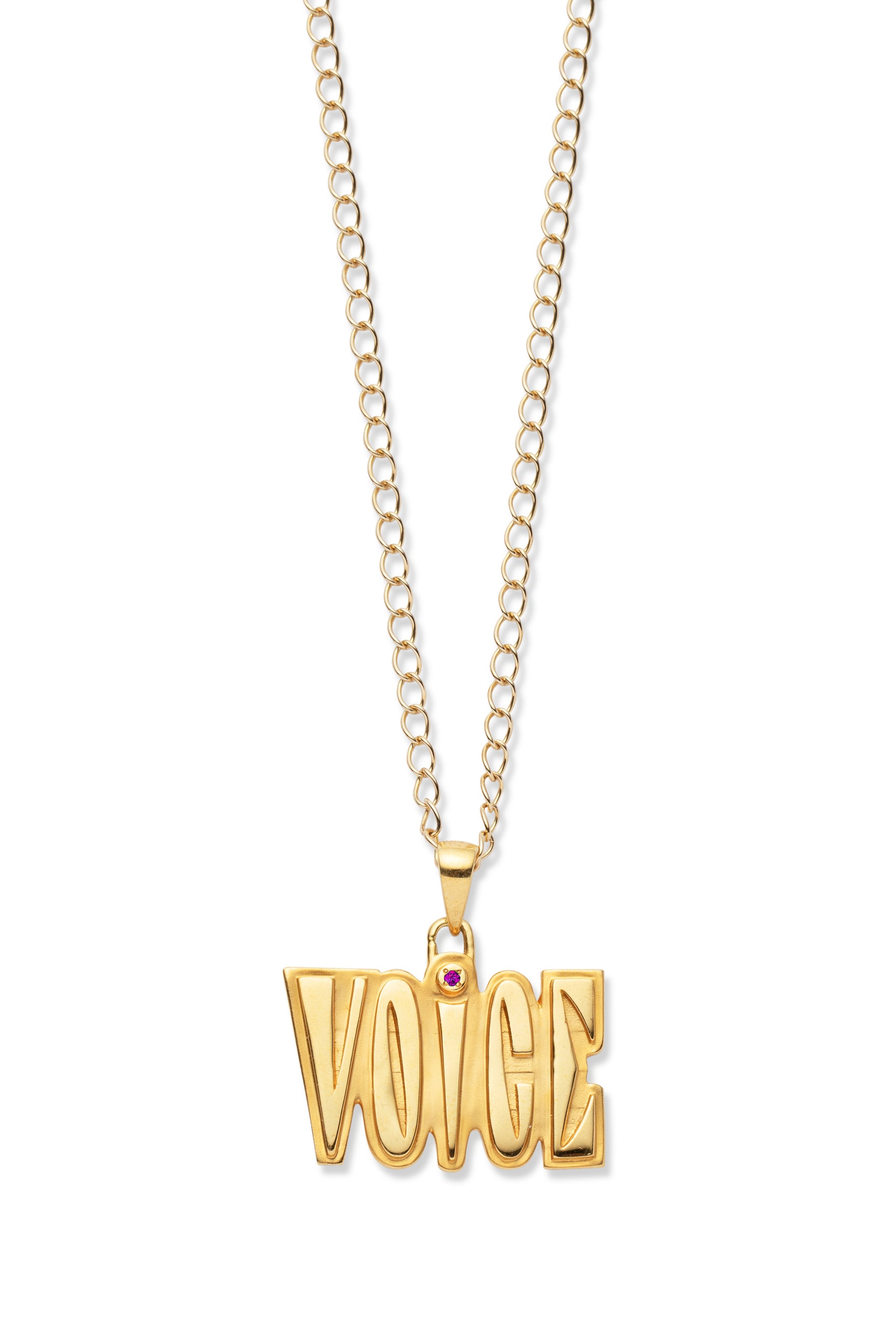 VOiCE ヴォイス SS23 VOiCE NECKLACE [K10] / RUBY -NUBIAN