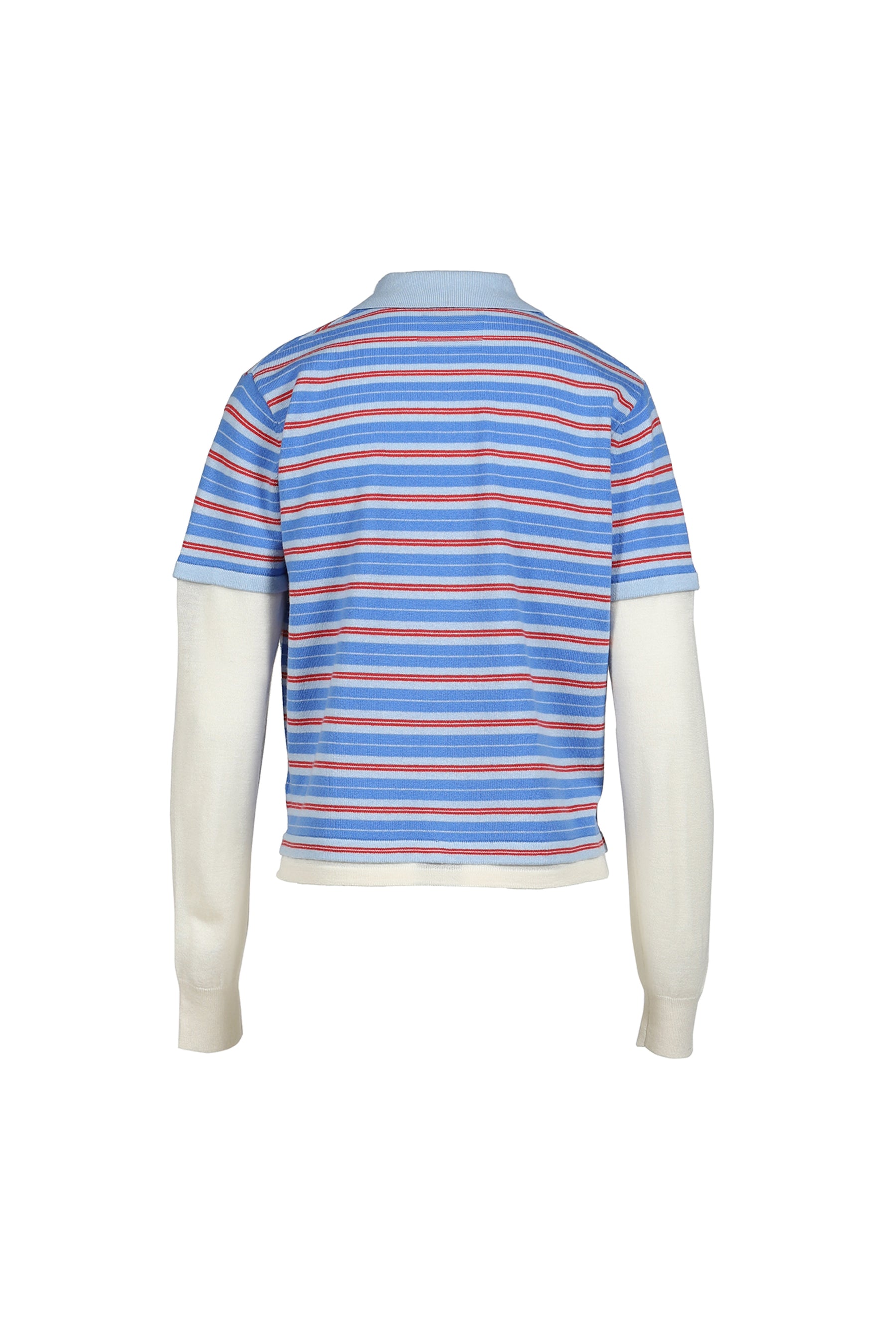 LAYERED STRIPE RUGBY / BLUE/PINK