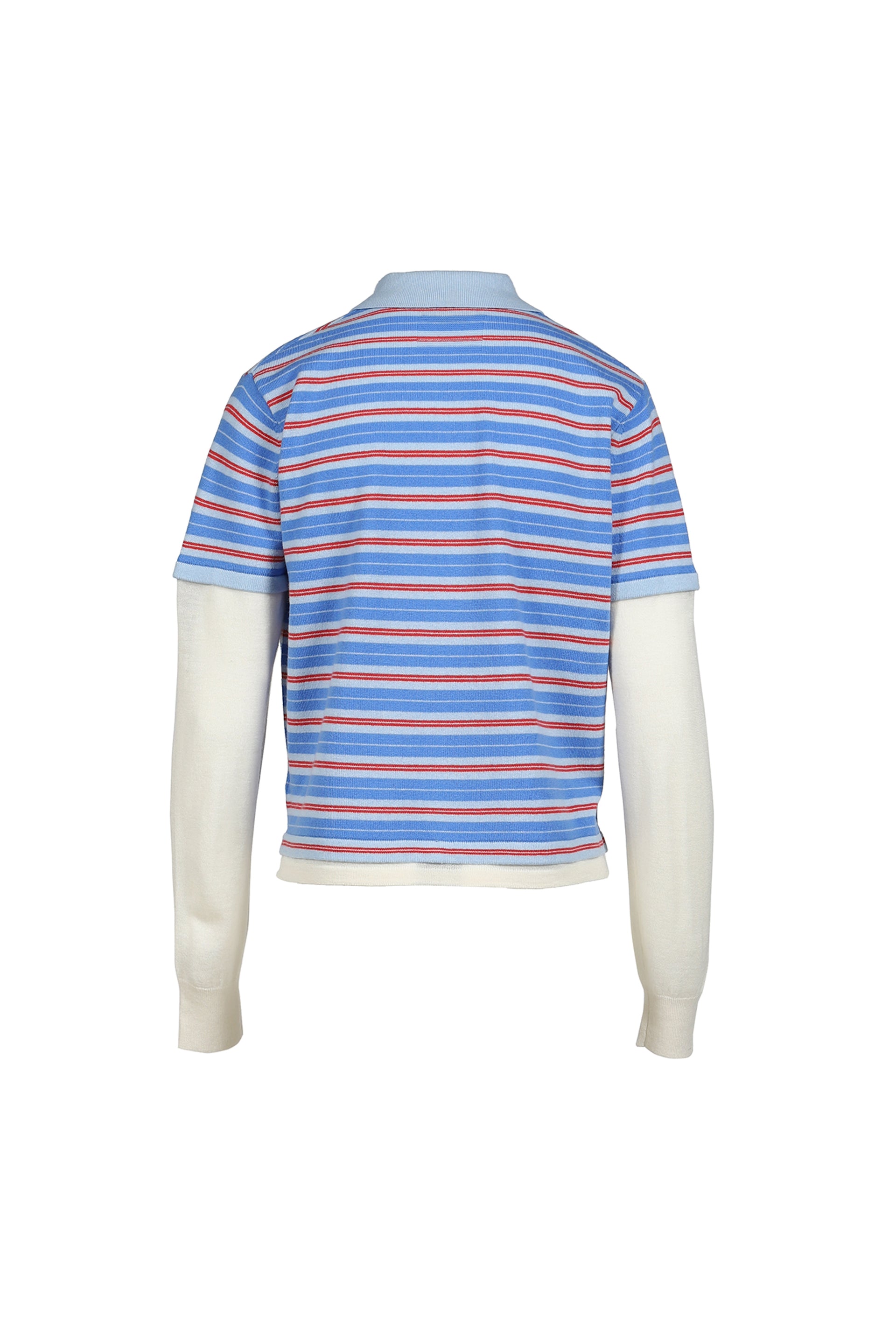 LAYERED STRIPE RUGBY / BLUE/PINK