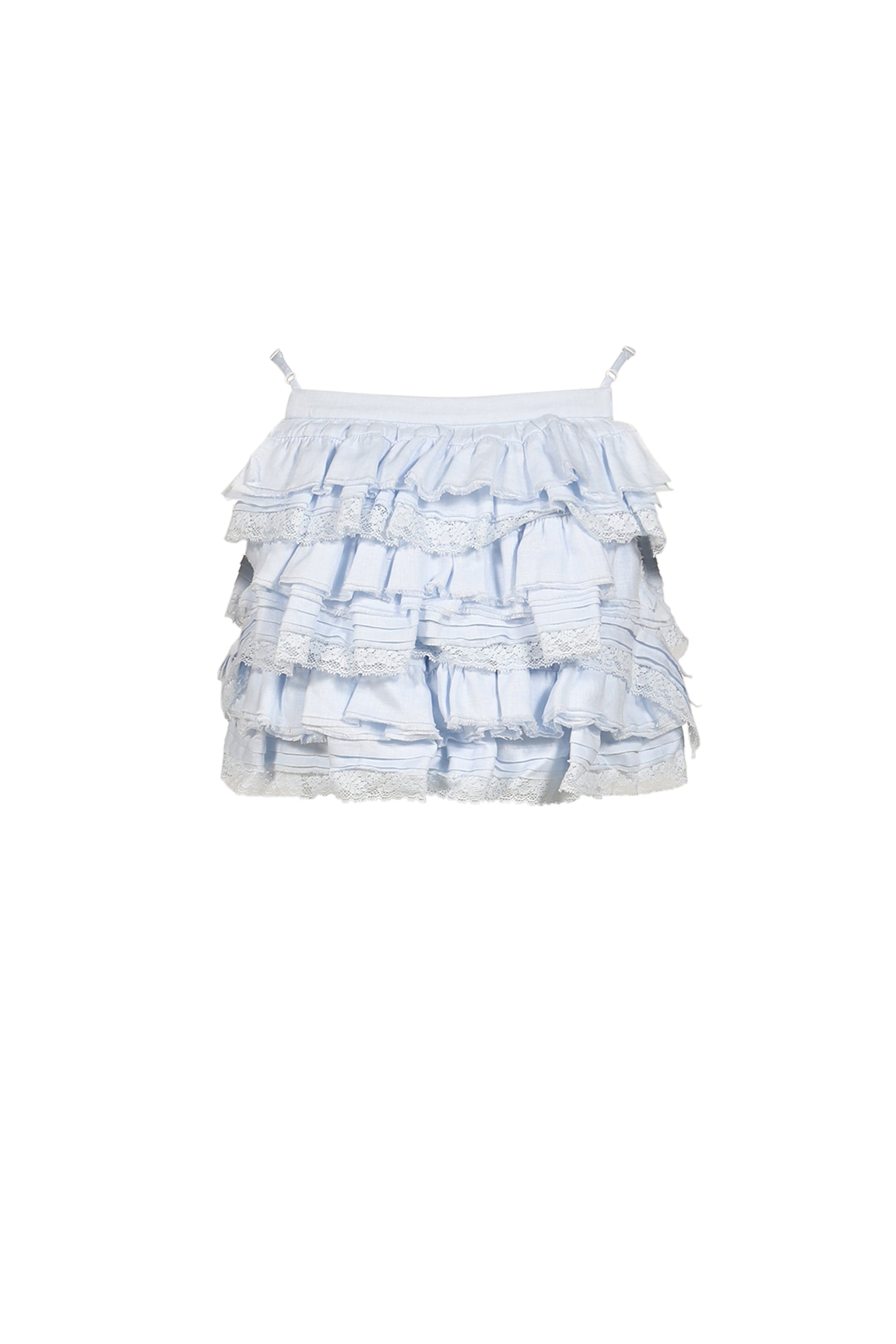 SHUSHU TONG シュシュトン SS26 TIERED RUFFLE CAMI TOP / BLU
