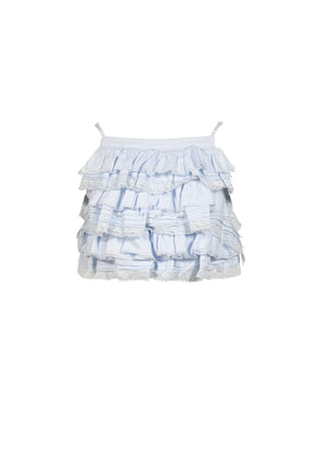 TIERED RUFFLE CAMI TOP / BLU