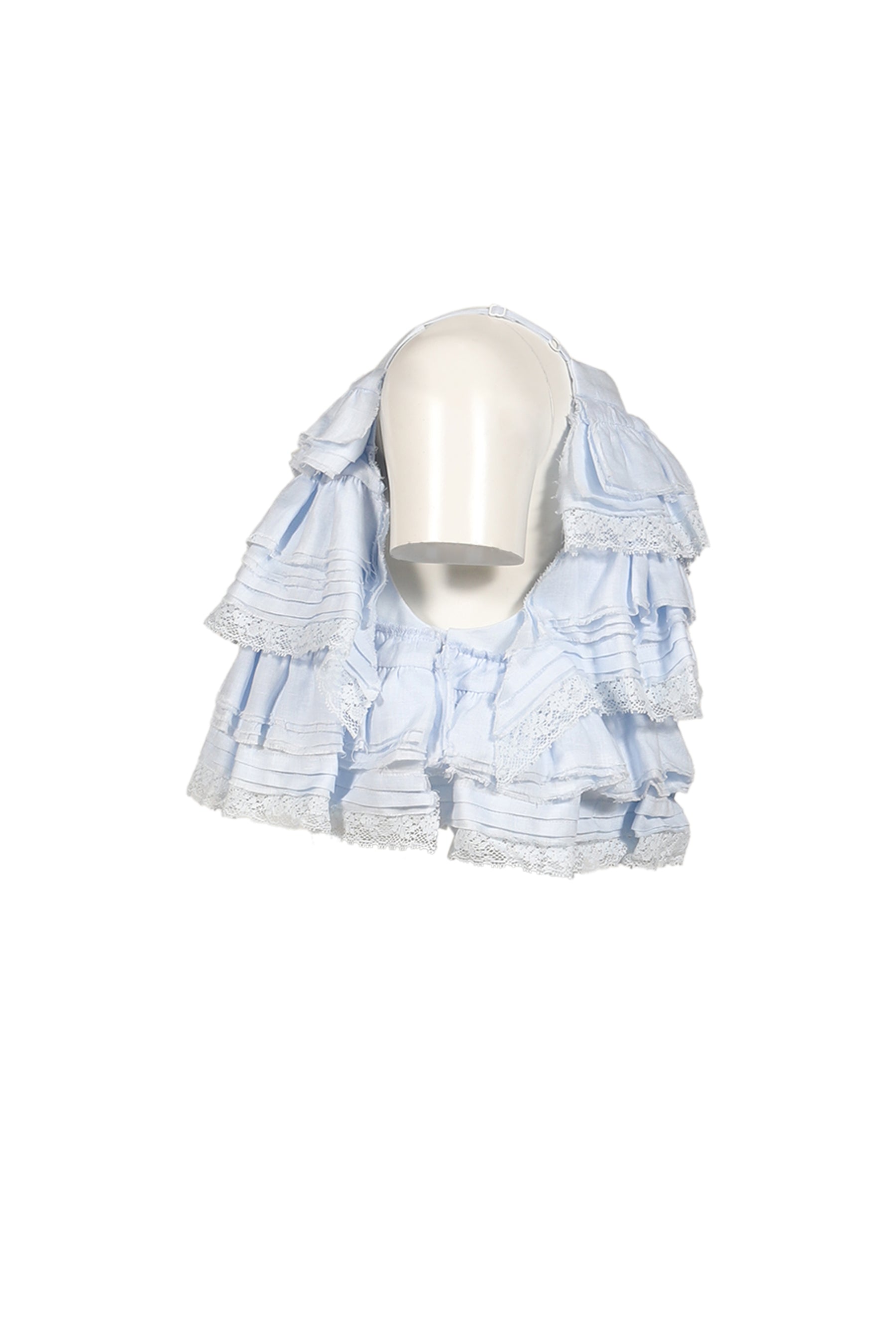SHUSHU TONG シュシュトン SS26 TIERED RUFFLE CAMI TOP / BLU