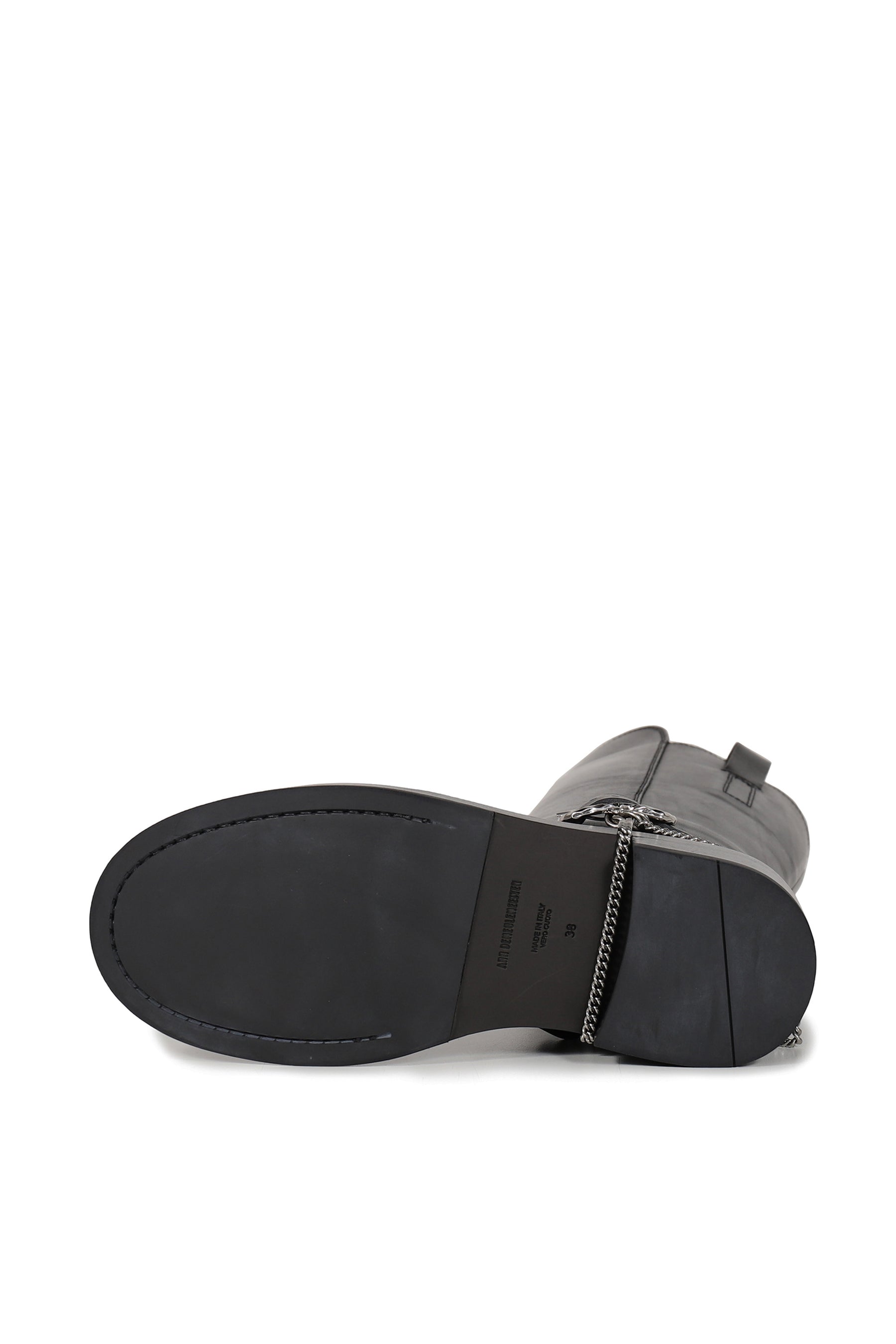 EDEED RIDING BOOTS WITH BELT AND CHAINS / BLK